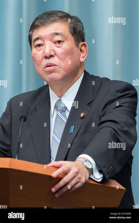 Tokyo, Japan. 3rd Sep, 2014. Shigeru Ishiba, newly appointed state ...