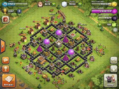 Clash of Clans Tips : Town Hall level 8 Layouts