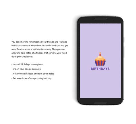 BIRTHDAYS. Birthday reminder App on Behance