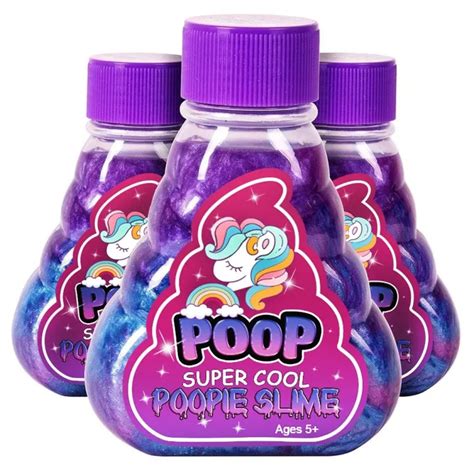 ☃ Mrs Bee Unicorn Poop Slime Toys Poopie Slime Purple Blue | Lazada PH