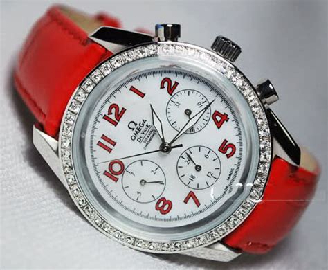 jual segala macam aksesoris: Jam Tangan Omega Devile Leather Red,Rp.450 ...