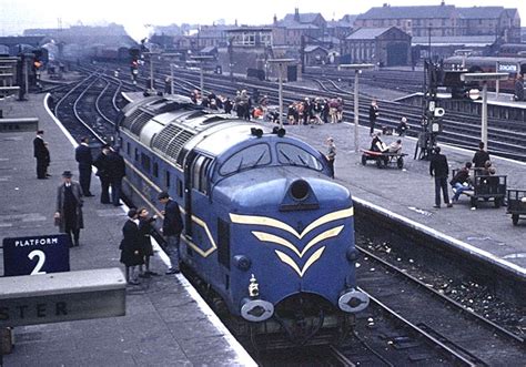 Trackside Classic: 1961 British Rail Class 55 'Deltic' Diesel Locomotive – A Distinctive Roar of ...