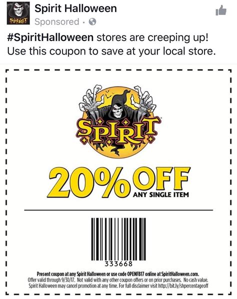 Spirit Halloween Coupons In Store - 443 Traveling