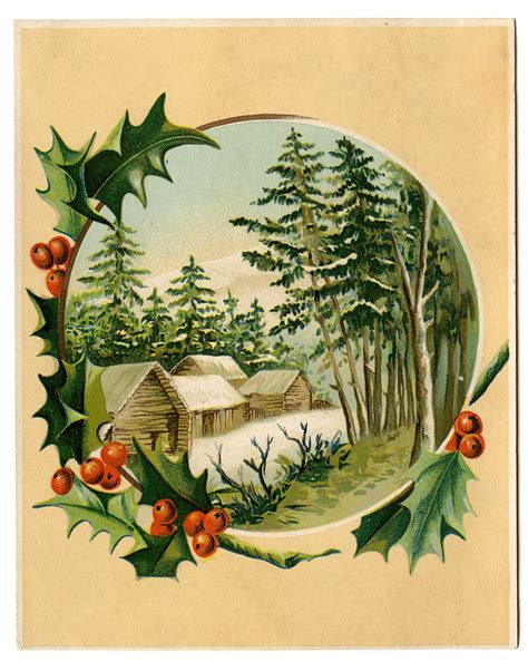 Vintage Winter Clipart - Clip Art Library