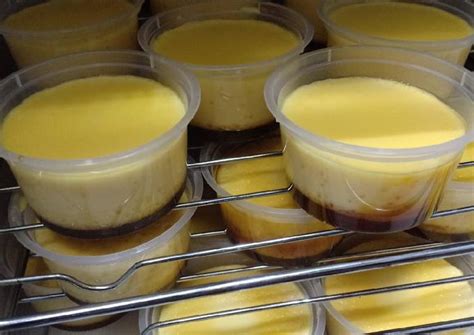 Resipi Puding karamel kukus (20pax bekas dadih) oleh SaraSheymi - Cookpad