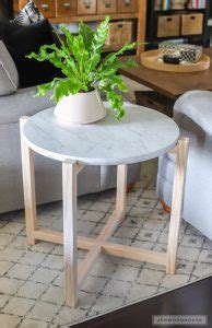 How To Build A Round Faux Marble Side Table
