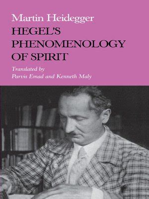 Hegel's Phenomenology of Spirit by Martin Heidegger · OverDrive: ebooks ...