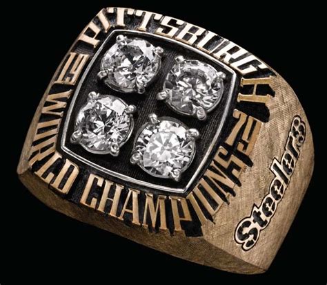 NFL Pittsburgh Steelers Super Bowl XIV Championship Replica Ring Size ...