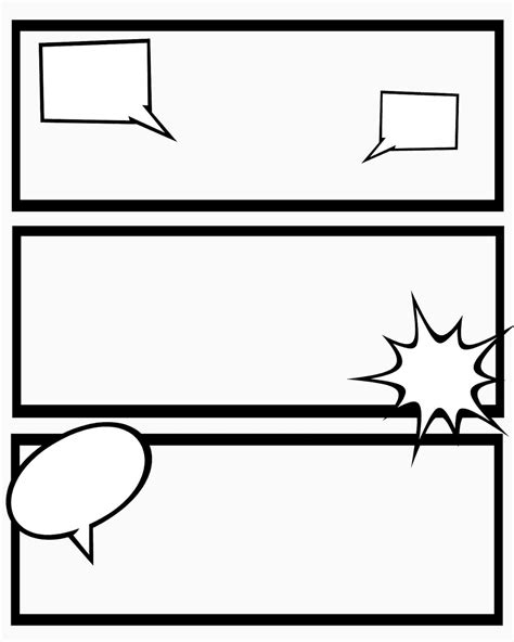 Comic Strip Template Printable