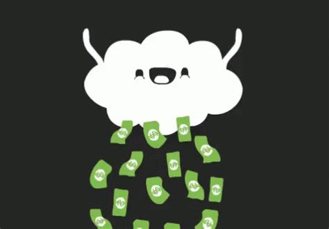 Cloud Raining Money GIF | GIFDB.com