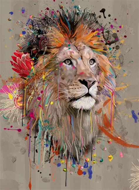 Abstract Lion by Art Tonic | Cardly