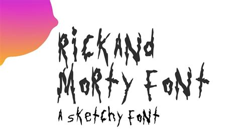 Rick and Morty Font Free Download