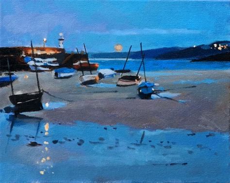 How to Paint a Moonlit Harbour: Step-by-Step Painting Tutorial