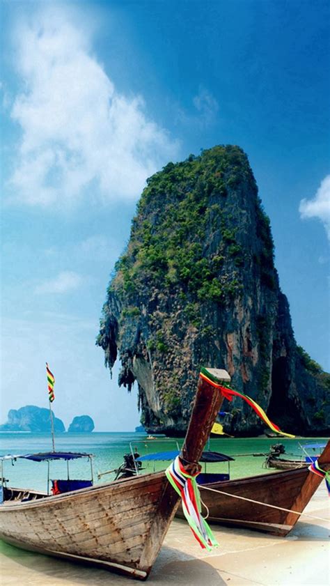 Krabi Island Thailand Beach iPhone Wallpapers Free Download