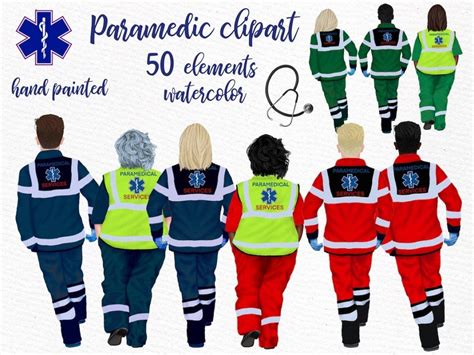 Paramedic clipart: “FIRST RESPONDERS CLIPART” Medical clipart Paramedic Emt Healthcare clipart ...