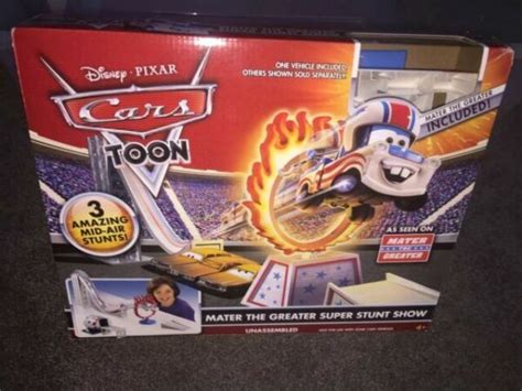 Cars Toon Mater The Greater Super Stunt Show Playset 100 Complete EUC ...