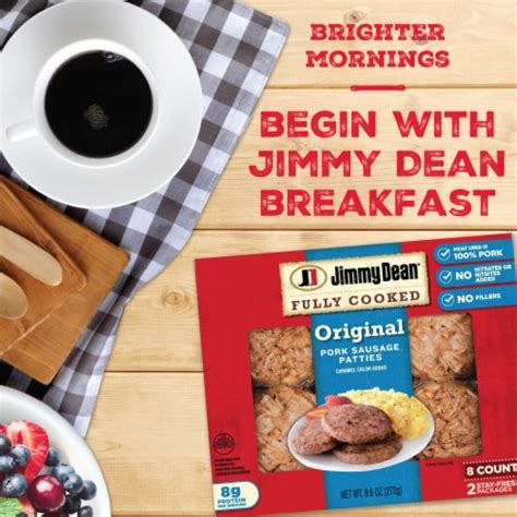 Jimmy Dean® Fully Cooked Original Pork Breakfast Sausage Patties, 9.6 OZ - King Soopers