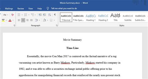 Write a 2 page summary of the movie Con Man (2017) about Barry Minkow - Essay Counter