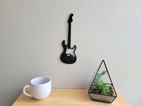 Guitar Silhouette Wall Art Guitar Silhouette Wall Decor - Etsy