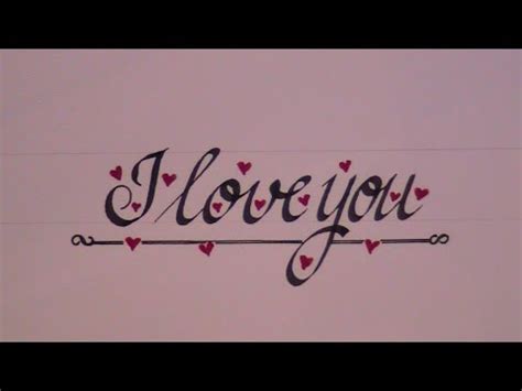 cursive letters - how to write cursive letters I love you - for ...