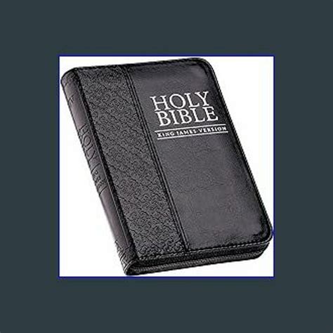 Stream {ebook} 🌟 KJV Holy Bible, Mini Pocket Bible – Zippered Black Faux Leather Bible w/Ribbon ...