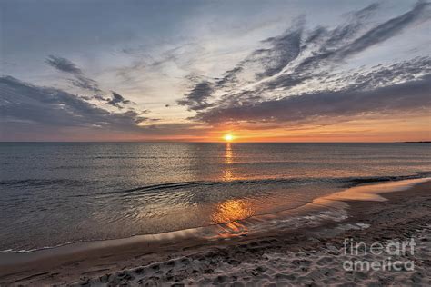 Spring Sunset on Lake Michigan Photograph by Sue Smith - Fine Art America