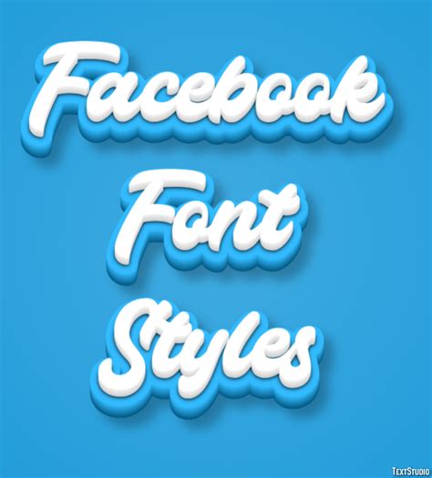 Facebook Font Styles Text Effect and Logo Design Font