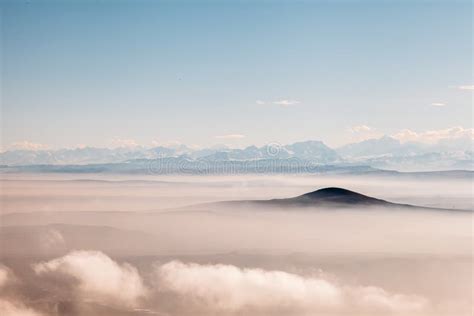 Birds Eye View of the Mountains in the Clouds Stock Photo - Image of aircraft, aerial: 171558794