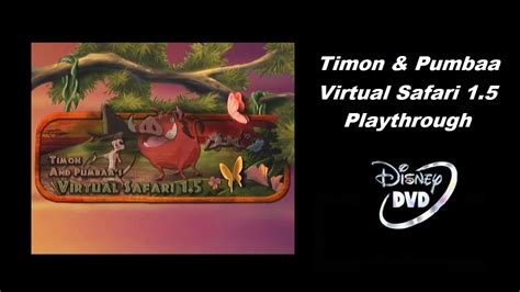 The Lion King Timon And Pumbaa Virtual Safari