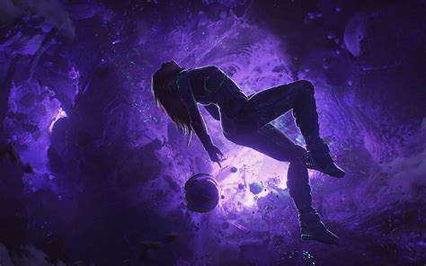 1920x1080px, 1080P Free download | Girl, float, space, planet, art Full , Floating In Space HD ...