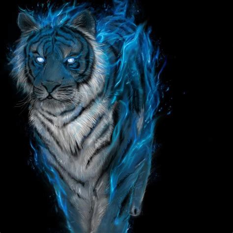 Blue Tiger | Tiger art, Tiger artwork, Canine art