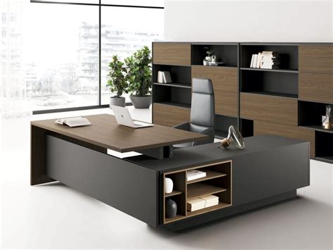 ELITE L-shaped office desk with cable management By Las Mobili | design ...