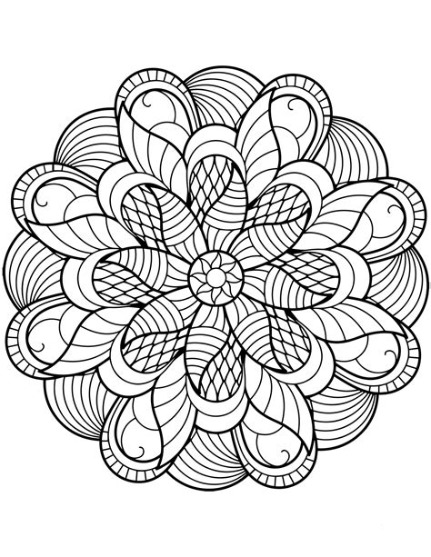 Send you 100 unique printable mandalas coloring designs in 2020 | Mandala coloring books ...