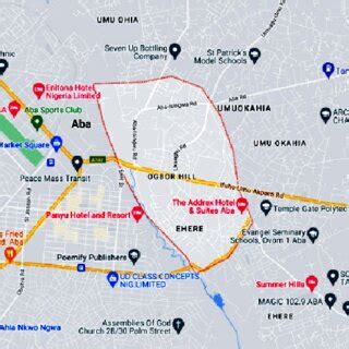 Map of Aba, Abia State [22]. | Download Scientific Diagram