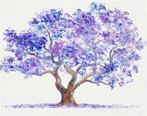 'Jacaranda Tree painting' Canvas Print by MatsonArtDesign | Tree painting canvas, Tree art, Art ...