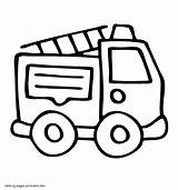 Very Easy coloring Page Of fire truck  COLORING PAGES PRINTABLECOM sketch template