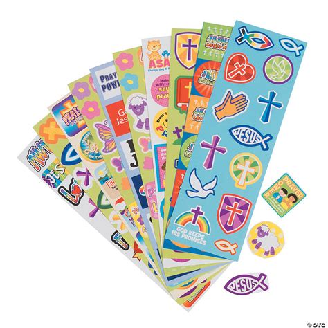 Bulk 100 Pc. Religious Sticker Sheet Assortment | Oriental Trading