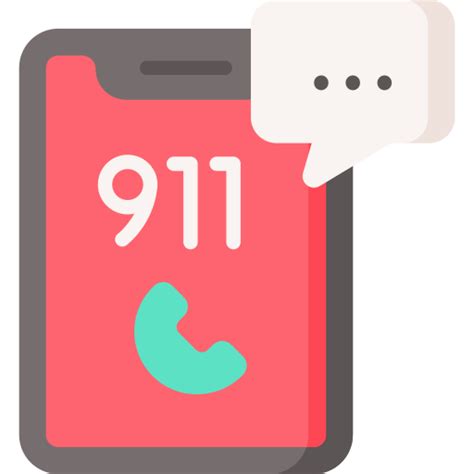 911 call Special Flat icon