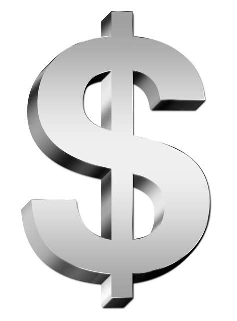 Silver Dollar Sign PNG Image - PurePNG | Free transparent CC0 PNG Image Library