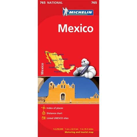 Michelin National Map 765: Mexico