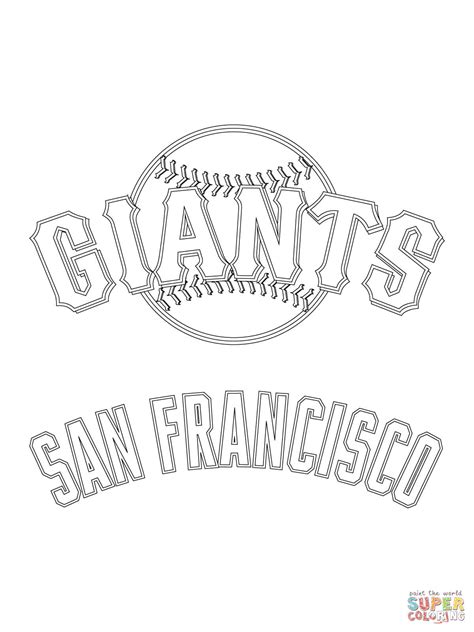 San Francisco Giants Logo coloring page | Free Printable Coloring Pages