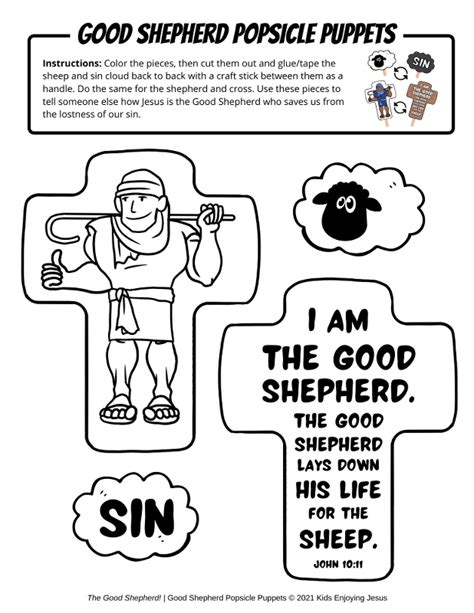 The Good Shepherd Bible Lesson – Kids Enjoying Jesus