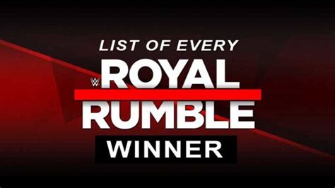 List Of Every WWE Royal Rumble Winners (Men's & Women's)