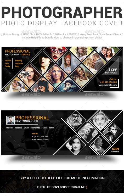 Photographer Photo Display Facebook Cover | GraphicRiver