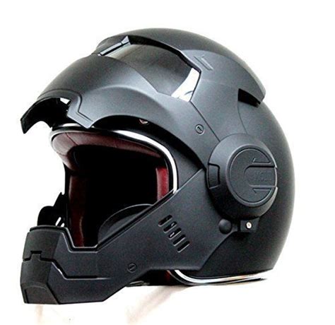 Masei 610 Matt Black Atomic-Man Motorcycle Open Face HJC Icon DOT Helmet Mas… | Cool motorcycle ...