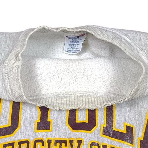 Vintage Loyola University Chicago Basketball Gray Swe… - Gem