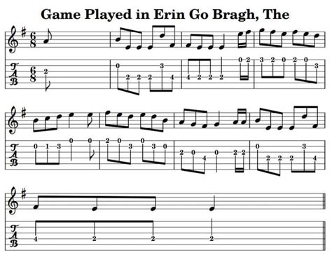 Erin Go Bragh Lyrics Chords & sheet music - Irish folk songs