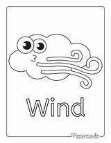 Windy Weather Coloring Pages sketch template