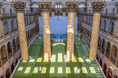 The National Building Museum's Great Hall Is Now A Massive Lawn With Hammocks | DCist