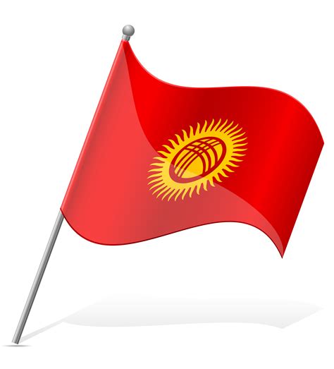 flag of Kyrgyzstan vector illustration 516777 Vector Art at Vecteezy